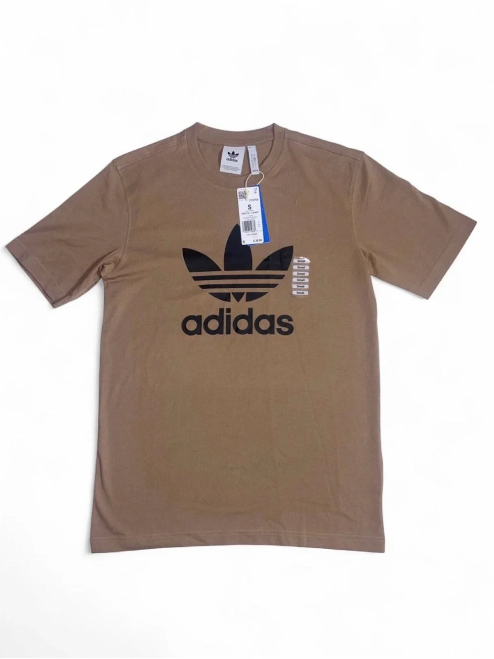 Adidas Originals Trefoil Tee-Shirt In Light Brown - Men’s Size S